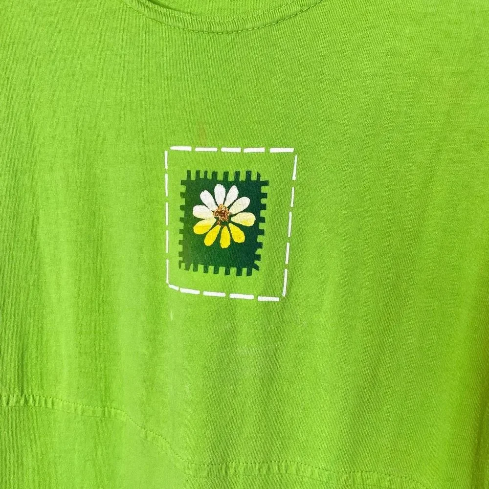 Cover Charge Vintage T-Shirt Dress with pockets Green Size Small - Picture 2 of 9